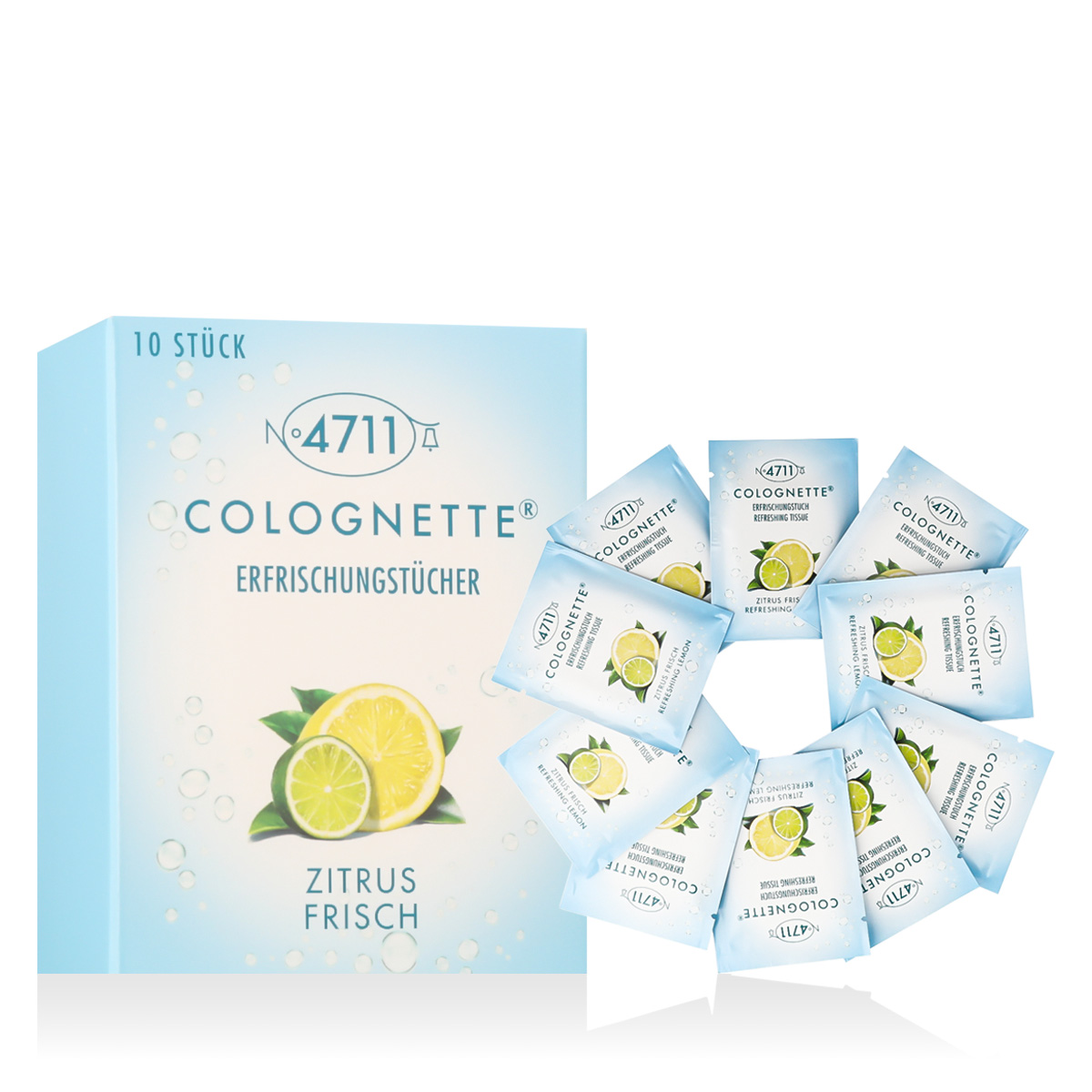 4711 4711 4711 Original Refreshing Tissues 10 pcs Meigi puhastuslapid thumbnail 1