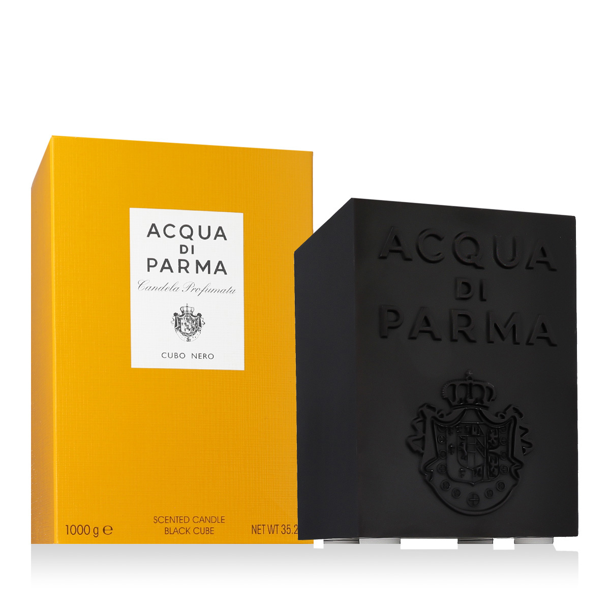 Ambra Black Cube Candle