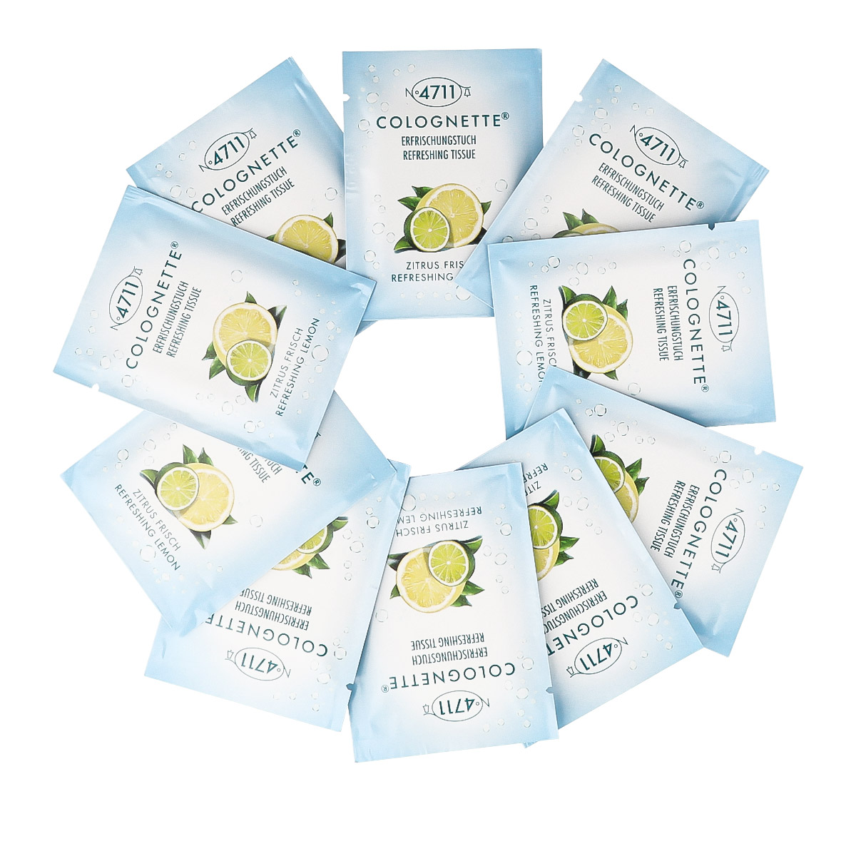 4711 4711 4711 Original Refreshing Tissues 10 pcs Meigi puhastuslapid thumbnail 2