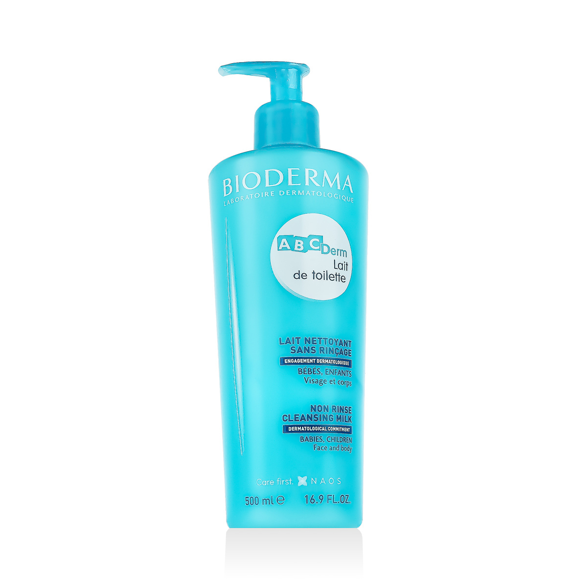 BIODERMA ABCDerm Non Rinse Cleansing Milk 500ml Dermatoloģiskā attīrošs sejas pieniņš thumbnail 2