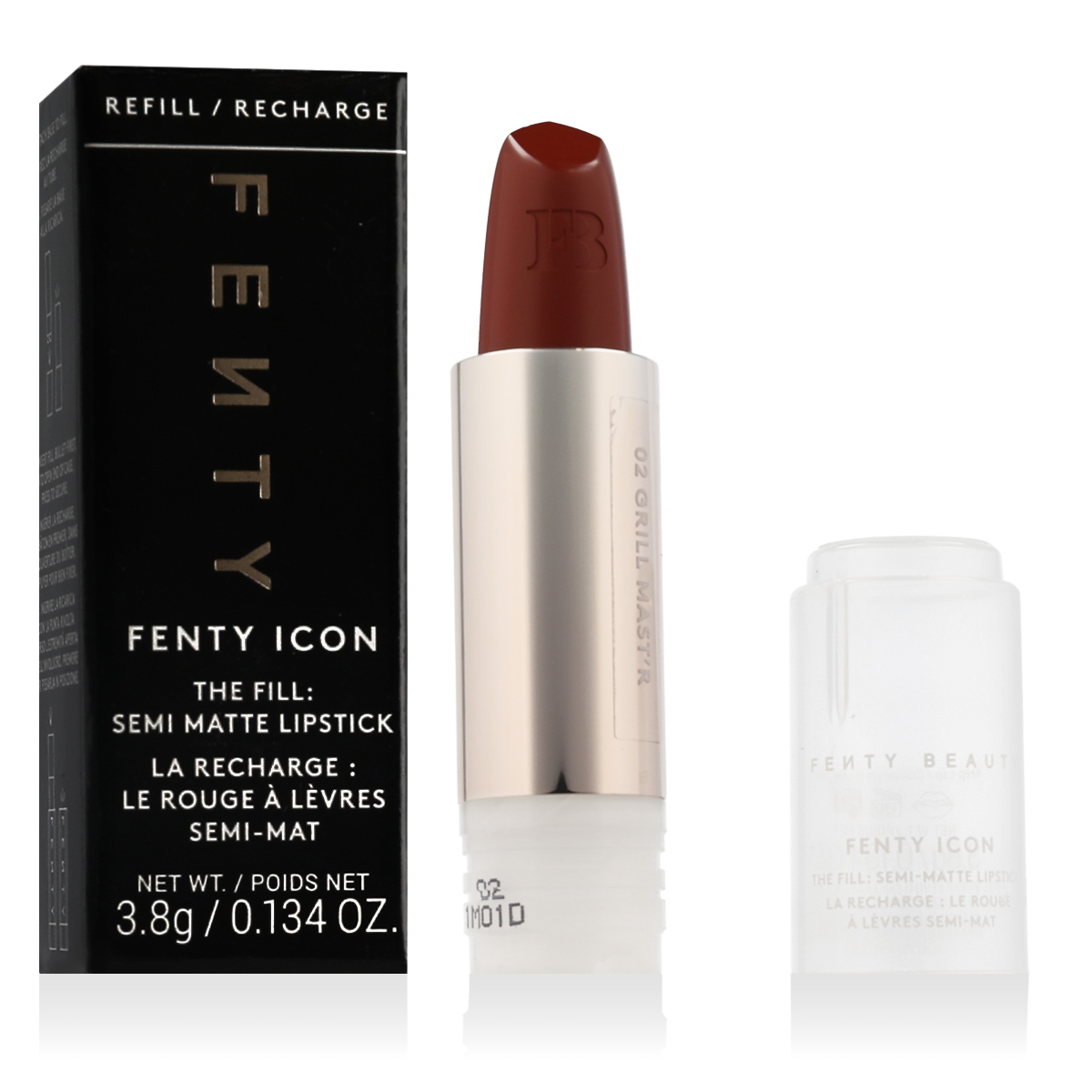 Fenty Beauty Fenty Icon The Fill: Semi Matte Lipstick (02 Grill Mast'r) 3,8 g